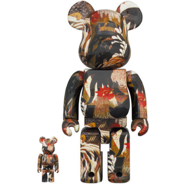 BE@RBRICK 伊藤若冲「群鶏図」100% ＆ 400%