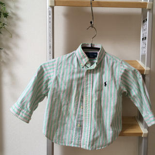 ラルフローレン(Ralph Lauren)のラルフローレン 緑ストライプシャツ (Tシャツ/カットソー)
