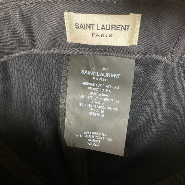 Saint Laurent(サンローラン)のSAINTLAURENT PARIS   YEARBABYキャップ メンズの帽子(キャップ)の商品写真