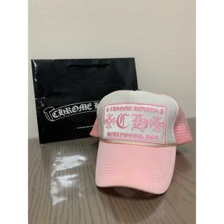 クロムハーツ(Chrome Hearts)のCHROME HEARTS クロムハーツ トラッカーキャップ ピンク(キャップ)