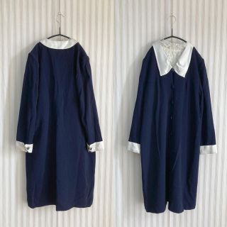 ロキエ(Lochie)の古着  ワンピース レトロ vintage used  ヴィンテージ(ひざ丈ワンピース)