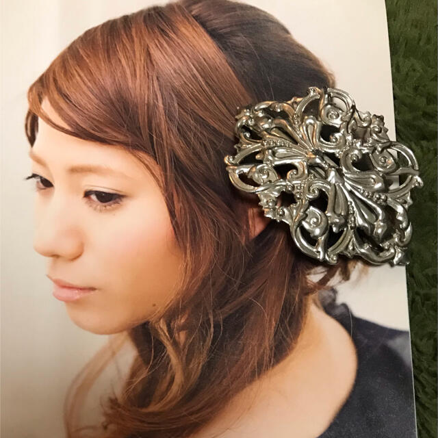 ヘアアクセ　クラシックバレッタ レディースのヘアアクセサリー(バレッタ/ヘアクリップ)の商品写真