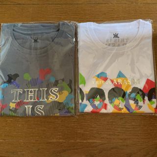 アラシ(嵐)のTシャツ　白&グレー　This is 嵐 LIVE 2020 12.31(アイドルグッズ)