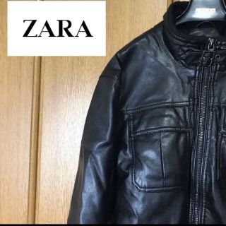 ザラ(ZARA)の【ZARA】シングルライダース レザージャケット(ライダースジャケット)