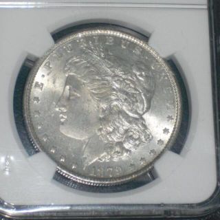 ★ＵＳＡ★モルガン銀貨　１８７９年（ｐ；ミント無　）　ＮＧＣ評価ＵＮＣ(貨幣)