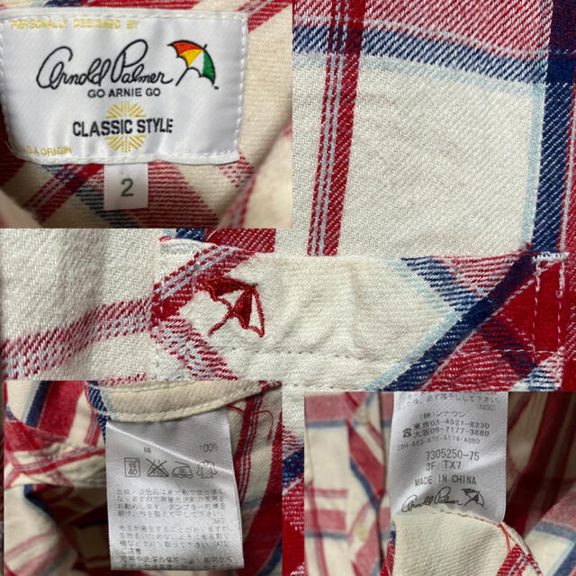 Arnold Palmer(アーノルドパーマー)のアーノルドパーマー　長袖シャツ　レディース レディースのトップス(シャツ/ブラウス(長袖/七分))の商品写真