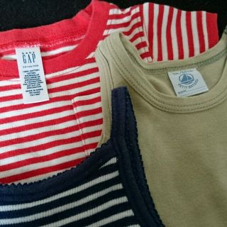 プチバトー(PETIT BATEAU)のプチバトー GAPなど ロンパース 3点(ロンパース)