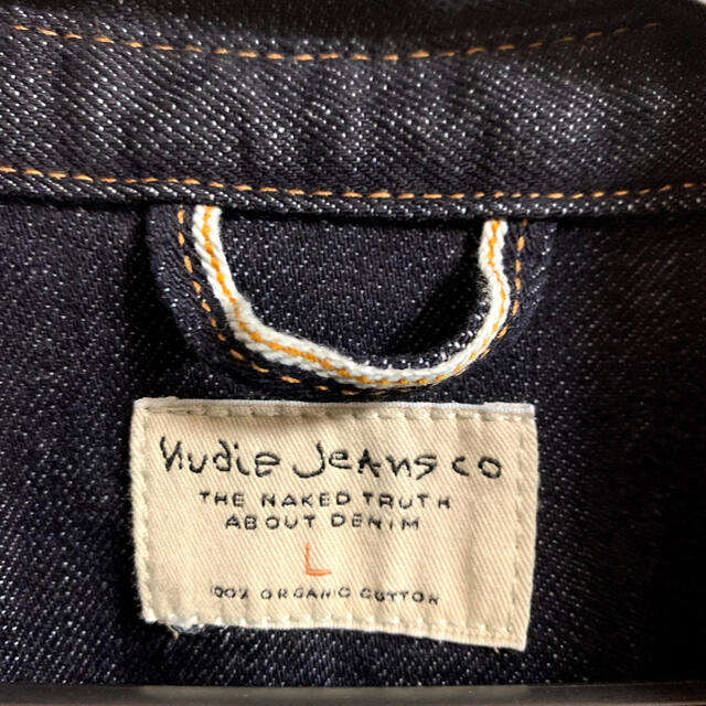 Nudie Jeans(ヌーディジーンズ)のヌーディージーンズ  デニムシャツ　セルビッジ　セルビッチ メンズのジャケット/アウター(Gジャン/デニムジャケット)の商品写真