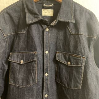 ヌーディジーンズ(Nudie Jeans)のヌーディージーンズ  デニムシャツ　セルビッジ　セルビッチ(Gジャン/デニムジャケット)