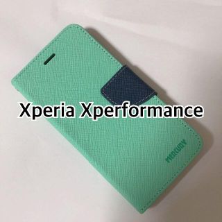 X Performance ミント×ブルー typeM 手帳型 スマホケース(Androidケース)