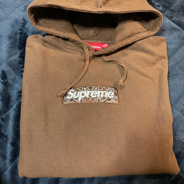 19AW Supreme Bandana Box Logo Hooded