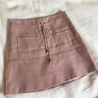 ザラ(ZARA)のピンク　ミニスカート(ミニスカート)