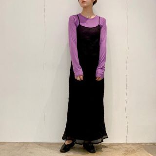 ビューティアンドユースユナイテッドアローズ(BEAUTY&YOUTH UNITED ARROWS)のBaserange ベースレンジ　DYDINE DRESS リネンワンピース(ロングワンピース/マキシワンピース)