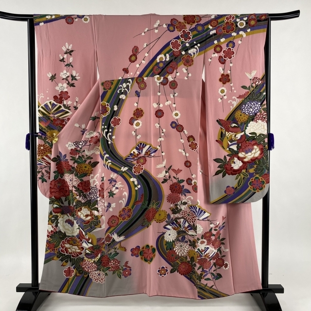 振袖 美品 名品 身丈160.5cm 裄丈64.5cm 正絹水着/浴衣