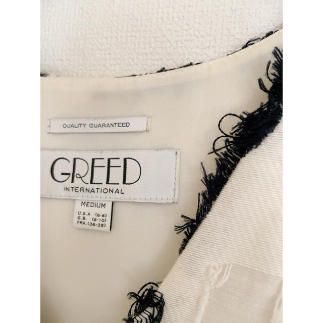 GREED(グリード)のグリード★フラワーツイードワンピ★M レディースのワンピース(ひざ丈ワンピース)の商品写真