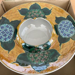 九谷宗山 大きな灰皿 未使用 箱入り 九谷焼 www.krzysztofbialy.com