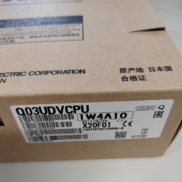 三菱 PLC シーケンサ Q03UDVCPU 新品未開封