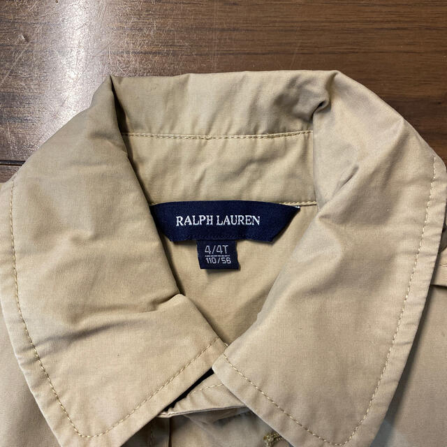 Ralph Lauren(ラルフローレン)のラルフローレン　トレンチコート110㎝ キッズ/ベビー/マタニティのキッズ服女の子用(90cm~)(コート)の商品写真