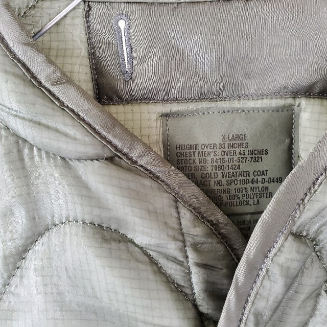 Engineered Garments(エンジニアードガーメンツ)のデッドストック U.S.ARMY M-65ライナージャケット XL メンズのジャケット/アウター(ミリタリージャケット)の商品写真