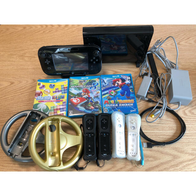 Nintendo Wii Uセットと、コントローラー、ソフト3本セット