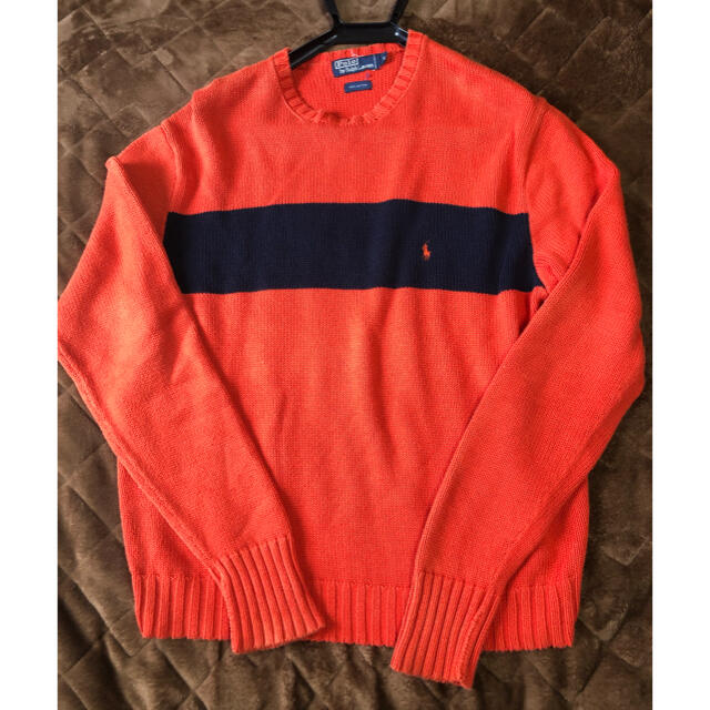 POLO RALPH LAUREN(ポロラルフローレン)の【古着】ラルフローレン　コットン　ニット　90s メンズのトップス(ニット/セーター)の商品写真