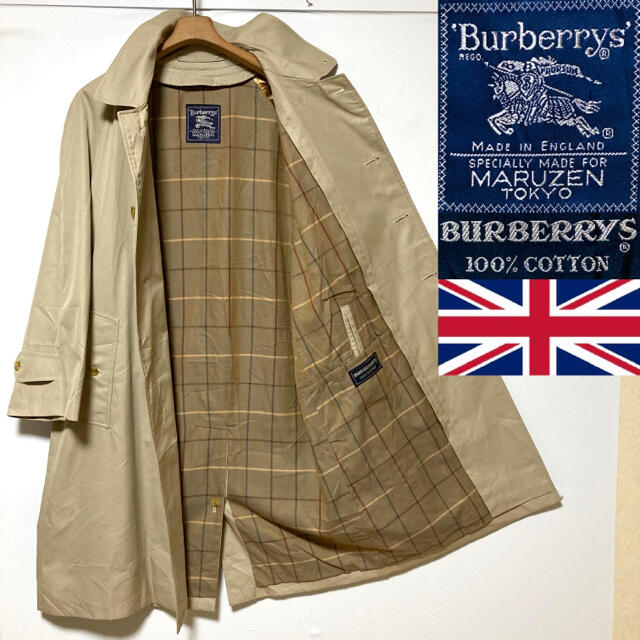 ★BURBERRY ステンカラーコート イングランド製 バーバリー