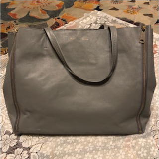 セリーヌ(celine)のピンクのくま様専用　セリーヌホリゾンタル　グレー　トートバッグ　ショップカード(トートバッグ)