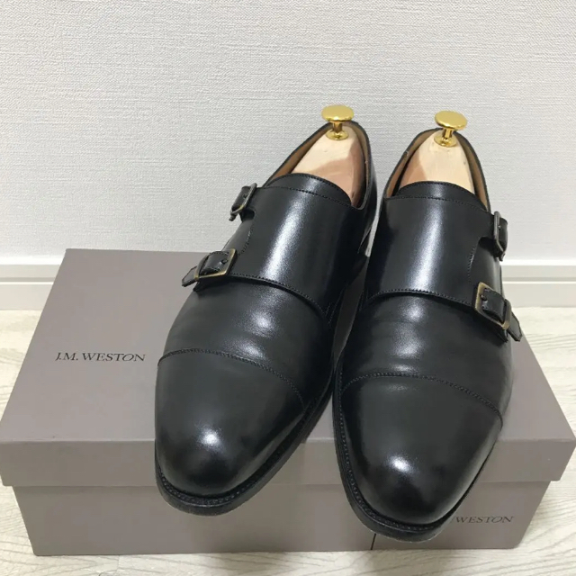 【美品】J.M.WESTON 537 7D ダブルモンク