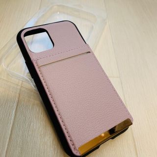 iPhone12 mini ケース　ミラー付き　カード入れ付き　ストラップホール(iPhoneケース)