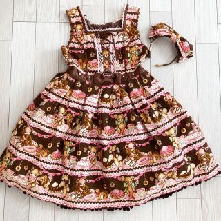 アンジェリックプリティー(Angelic Pretty)のAngelic Pretty Little bears cafe Jsk セット(ひざ丈ワンピース)