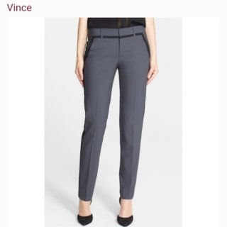 ビンス(Vince)の新品　Vince センタープレス　パイピング　パンツ　theory 2サイズ(その他)