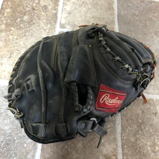 ローリングス(Rawlings)のビンテージ　ローリングス軟式用キャッチャーミット　黒(グローブ)