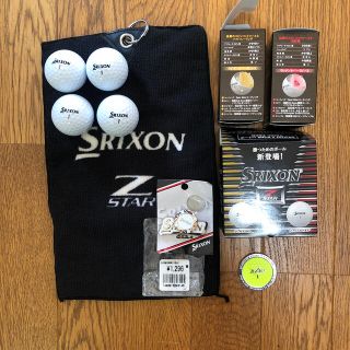 スリクソン(Srixon)のyossy様専用スリクソン ゴルフボール 4個マーカー　ボール拭き(ゴルフ)