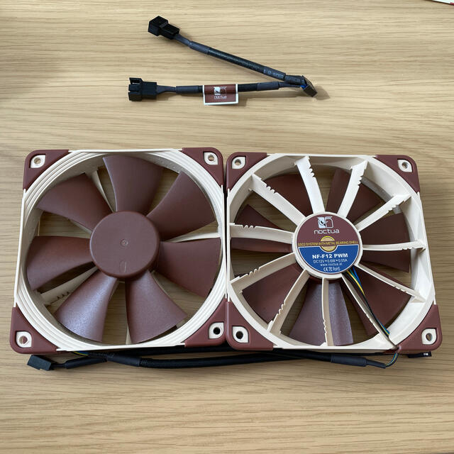 Noctua PCファン　 NF-F12 PWM - 120mm 2個セット