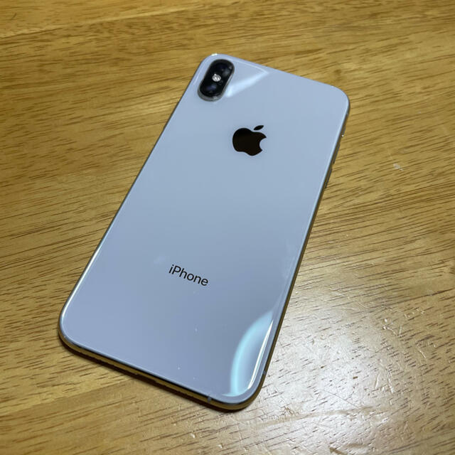 【美品】iPhoneXS シルバー64GB SIMフリースマホ/家電/カメラ