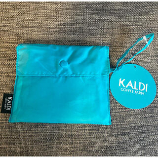 カルディ(KALDI)のKALDI トートエコバッグ blue(エコバッグ)