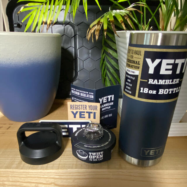 YETI　ボトルチャグキャップ付き真空ボトル　ランブラー18oz　タンブラー