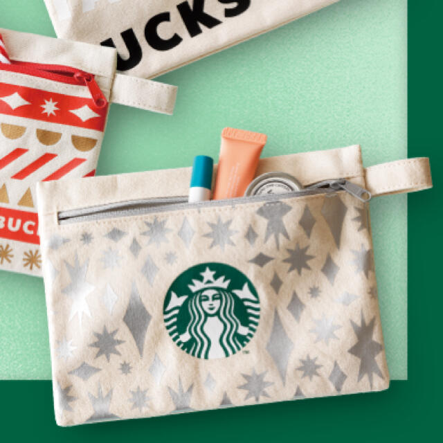 Starbucks Coffee(スターバックスコーヒー)のスタバ　ホリデーポーチ2020 エンタメ/ホビーのコレクション(ノベルティグッズ)の商品写真