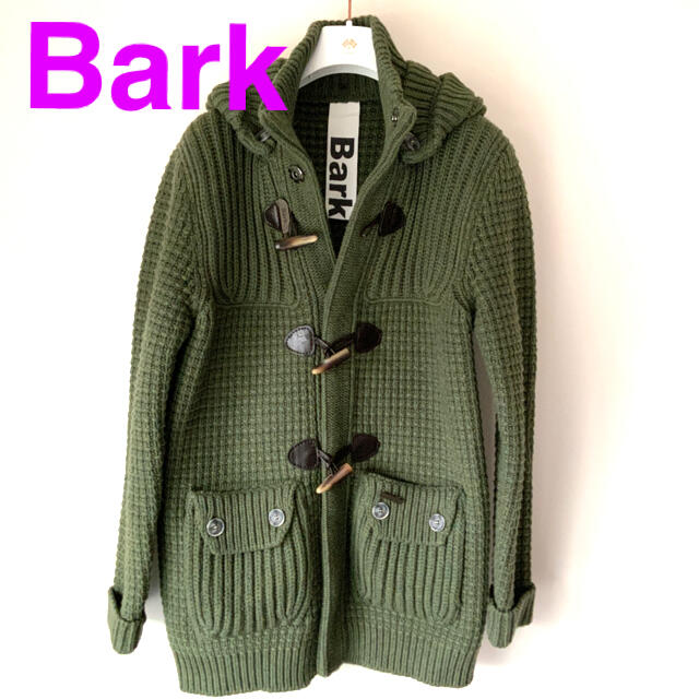 BARK(バーク)の●美品● Bark バーク ダッフルコート メンズ S  M モスグリーン メンズのジャケット/アウター(ダッフルコート)の商品写真