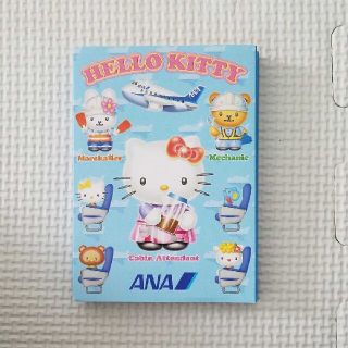 ハローキティ(ハローキティ)の(レア物！美品)ANA×ハローキティ　メモ帳(ノート/メモ帳/ふせん)