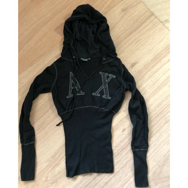 ARMANI EXCHANGE(アルマーニエクスチェンジ)のA/X ARMANI EXCHANGE フード付きニット レディースのトップス(ニット/セーター)の商品写真