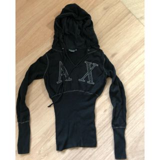 アルマーニエクスチェンジ(ARMANI EXCHANGE)のA/X ARMANI EXCHANGE フード付きニット(ニット/セーター)