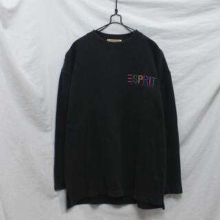 エスプリ(Esprit)の古着 Esprit エスプリ ロゴ刺繍 ライト スウェットトレーナー(スウェット)