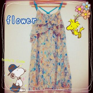 フラワー(flower)の♡ミモザワンピース♡(ミニワンピース)