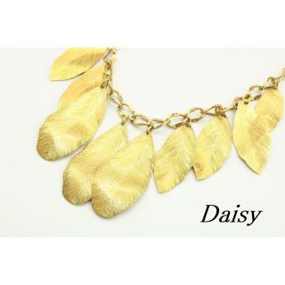 デイジー(Daisy)の【WA197】Daisy デイジー メタル リーフ フェザー ネックレス(ネックレス)