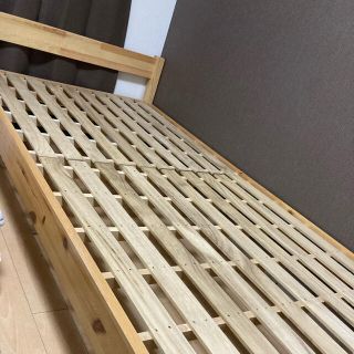 ムジルシリョウヒン(MUJI (無印良品))の無印良品　シングルベット木製フレーム(シングルベッド)