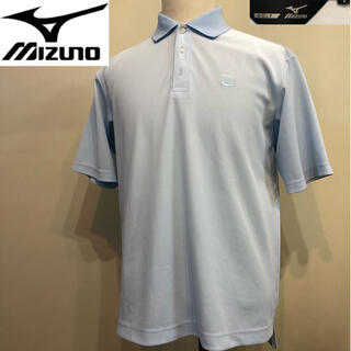 ミズノ(MIZUNO)のミズノゴルフ◆スポーツ ポロシャツ 日本製◆ブルー Lサイズ (ウエア)