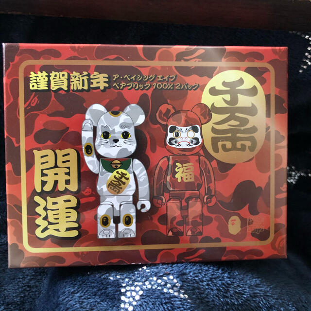 未開封　BE@RBRICK BAPE 招き猫 & 達磨 100%