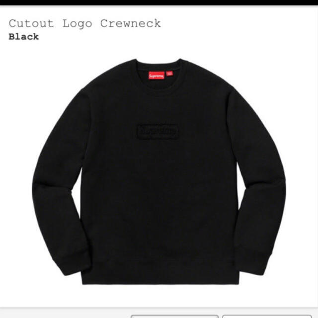 S Supreme Cutout Logo Crewneck 赤 国内正規品