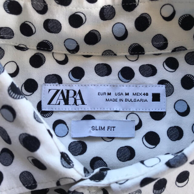 ZARA(ザラ)のZARA ザラ　柄シャツ  ドット メンズのトップス(シャツ)の商品写真